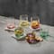 JoyJolt® 10oz. Hue Colored Double Old Fashion Whiskey Glass Tumblers, 6ct.